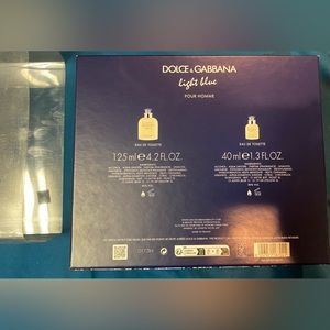 Dolce & Gabbana light blue intense mens perfume empty box of 2